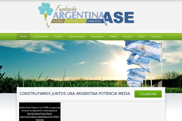 argentinaase.org site used Accesspress-staple-pro