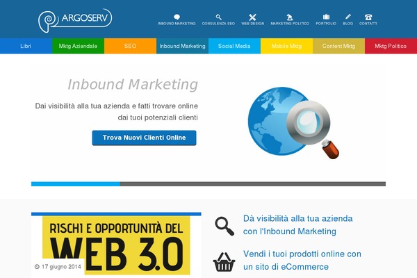 argoserv.it site used Argo-theme