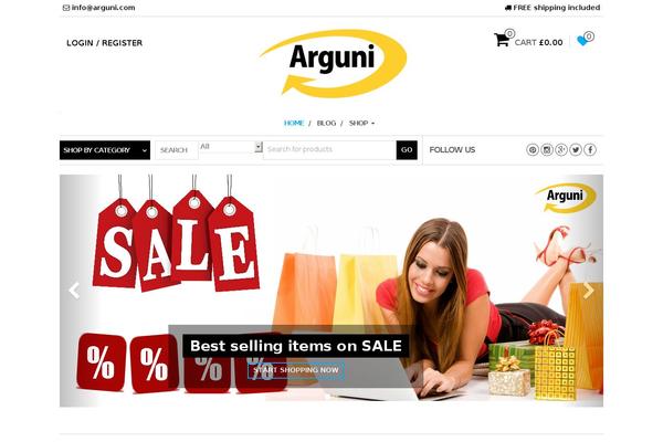 arguni.com site used E-Shop