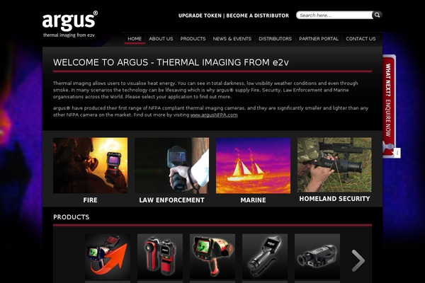 Argus theme site design template sample