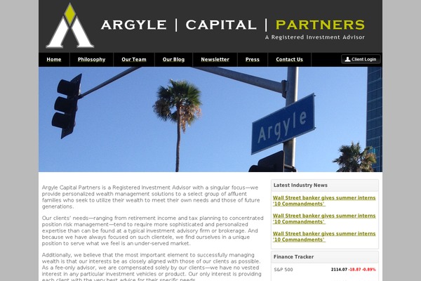 argylecapitalpartners.com site used Argyle-capital-partners
