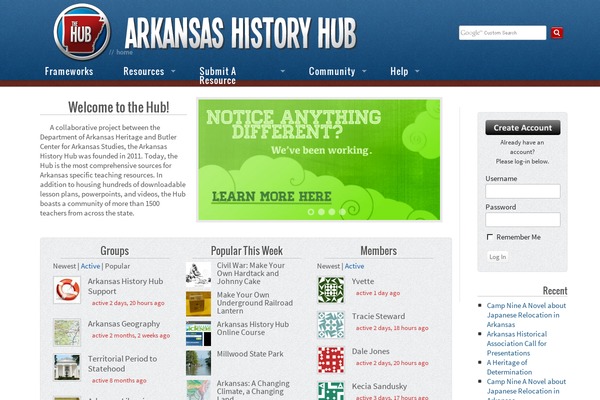 arhistoryhub.com site used Buddybase-1.0.4