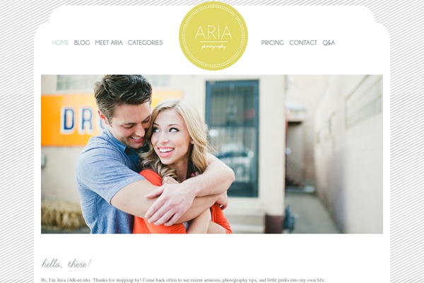 aria.photography site used Dag-rustic