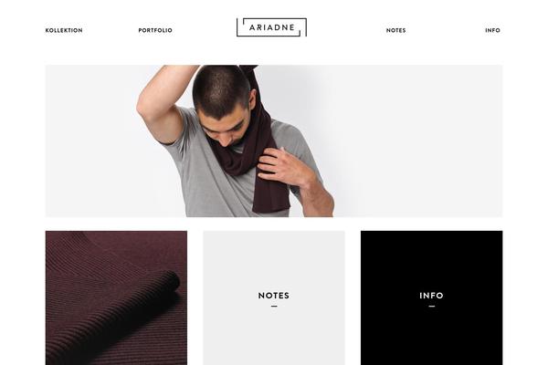 ariadne theme websites examples