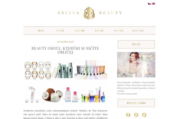 arianabeauty.com site used Ariana