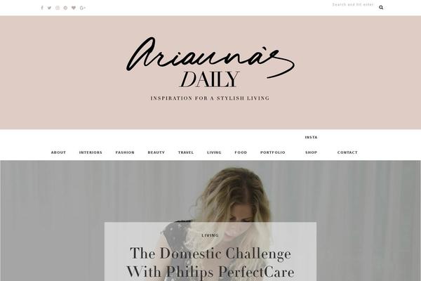 ariannasdaily.com site used Shineblog
