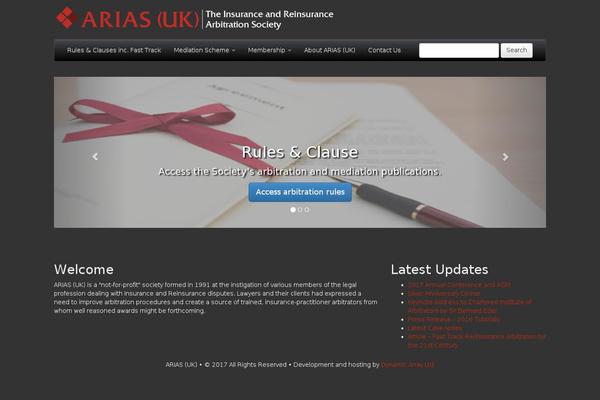 arias.org.uk site used Arias-2014