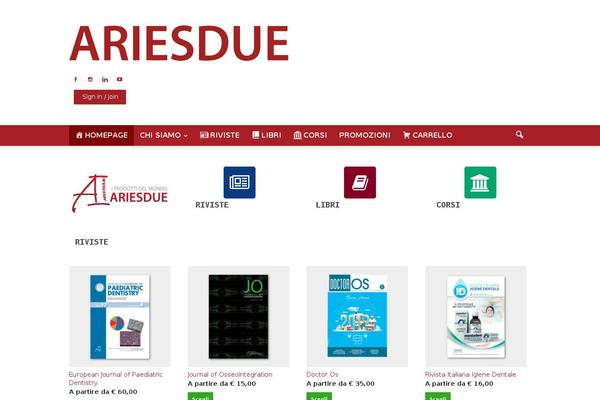 ariesdue.it site used Shop-newspaper