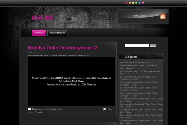 arifbk.org site used Grunge Wall