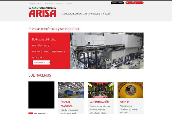 arisa.eu site used Arisatheme