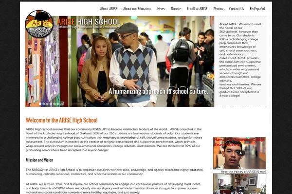 arisehighschool.org site used Ariseschool