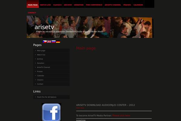 arisetv.org site used Flowerbuds