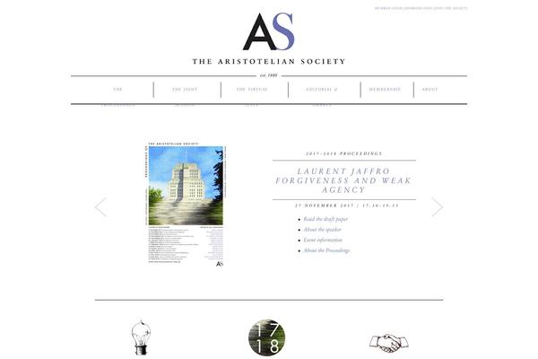 aristoteliansociety.org.uk site used Aristoteliansociety