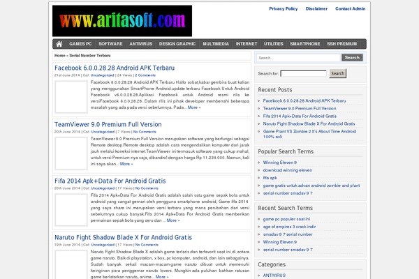 WordPress website example screenshot