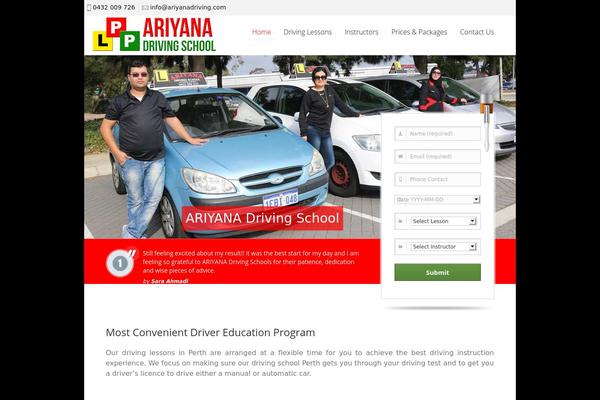 ariyanadriving.com site used Ariyana