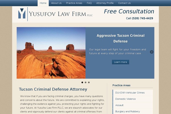 arizonacriminallawcenter.com site used Yusufov