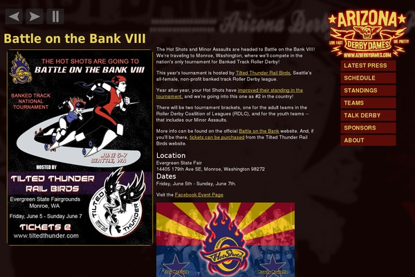 arizonaderbydames.com site used Azdd