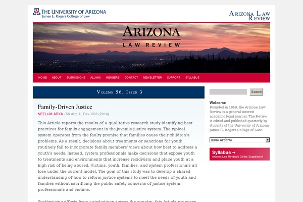 arizonalawreview.org site used Arizona-law-review