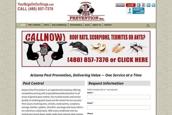WordPress website example screenshot