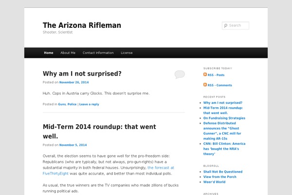 WordPress website example screenshot