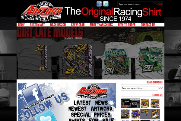 arizonasportshirts.com site used Magnifizine-theme