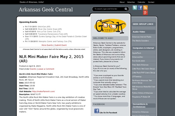 arkansasgeekcentral.com site used Ultimateblogger