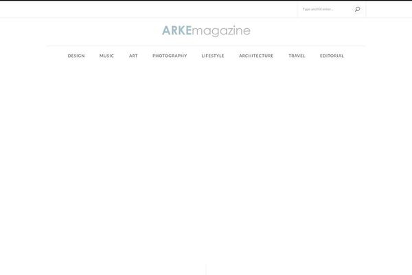 arkemagazine.com site used Portada