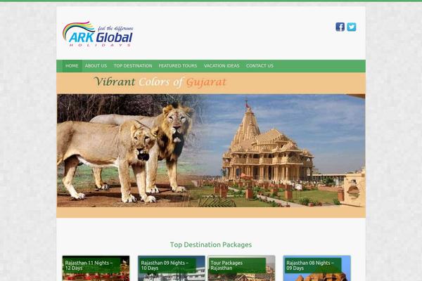 Travelify theme site design template sample