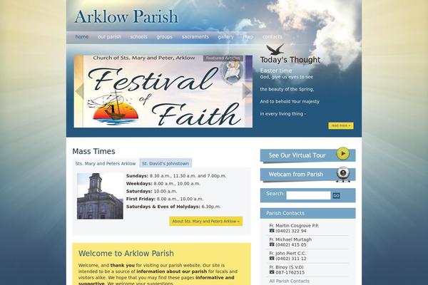 Parish theme site design template sample