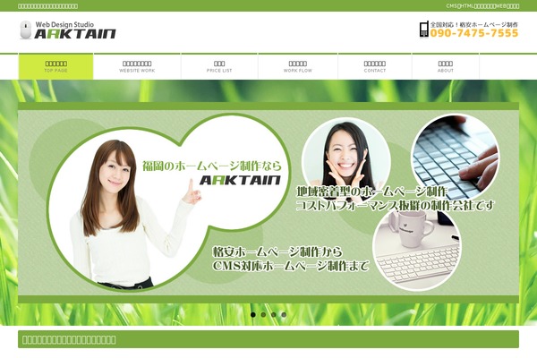 WordPress website example screenshot