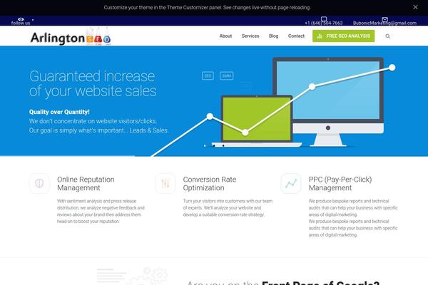 WordPress website example screenshot