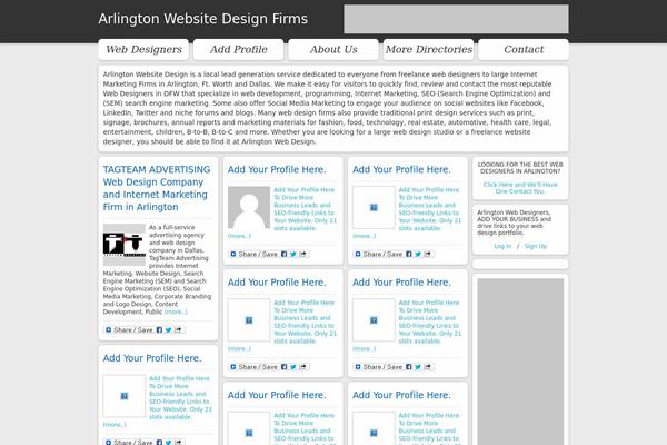 WordPress website example screenshot