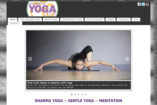 arlingtonyogacenter.com site used Mantra