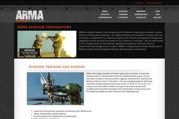 arma-aviation.com site used Armaglobal