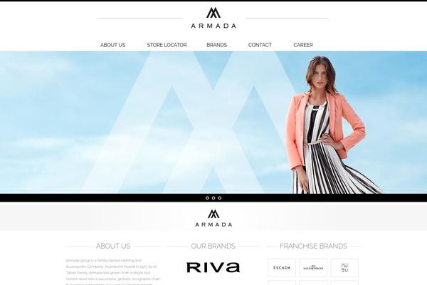 Armada theme site design template sample