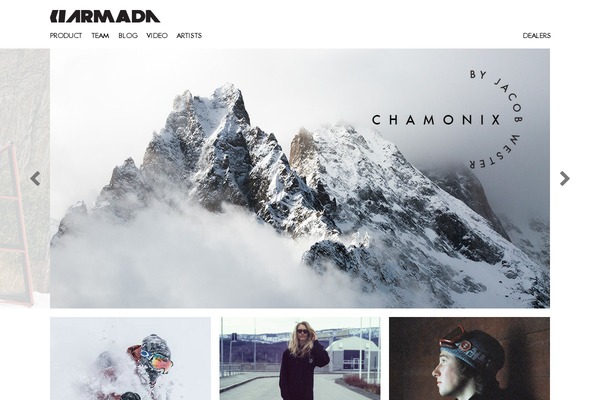 Armada theme websites examples