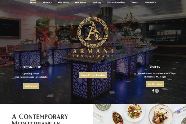 armanirestaurant.com.au site used Armani