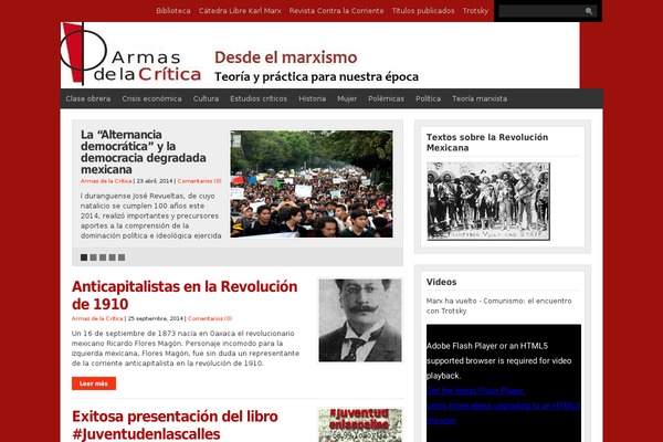 armasdelacritica.org.mx site used Wp-prosper_basic
