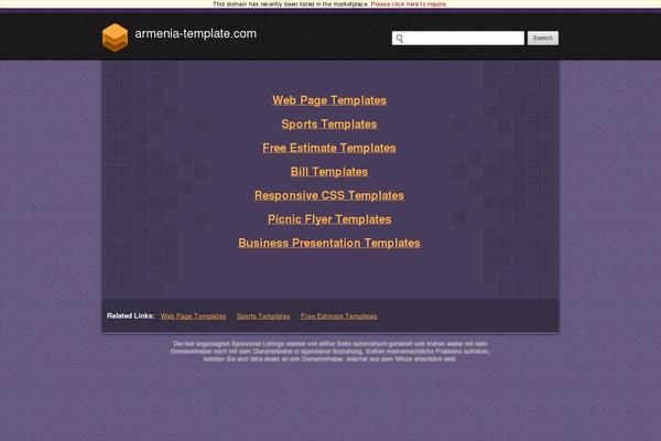 armenia-template.com site used Official