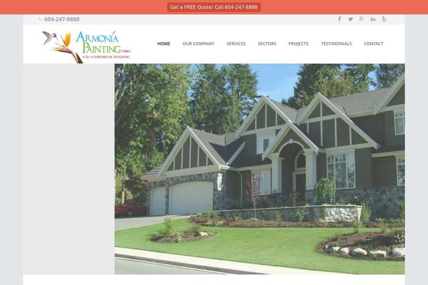 Impreza theme site design template sample