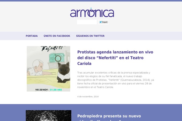 armonica.cl site used Armonico