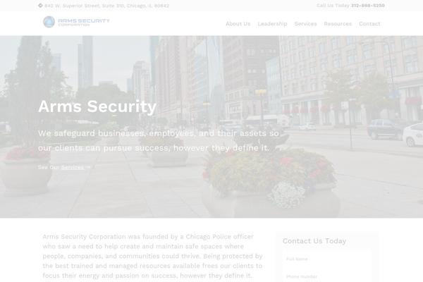 armssecuritycorp.com site used Arms