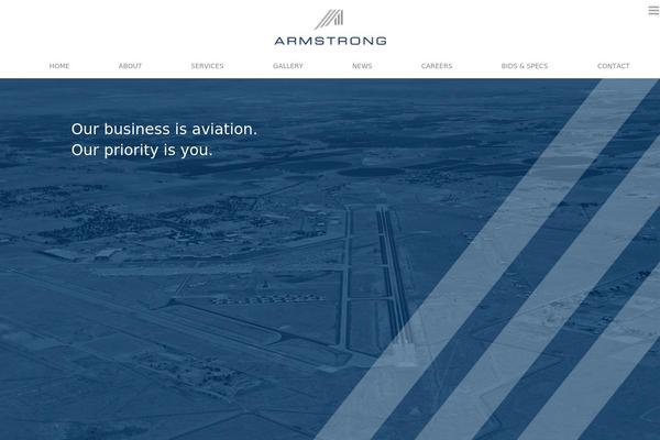 Armstrong theme site design template sample