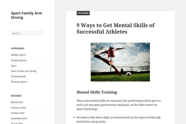 Twenty Fifteen theme site design template sample