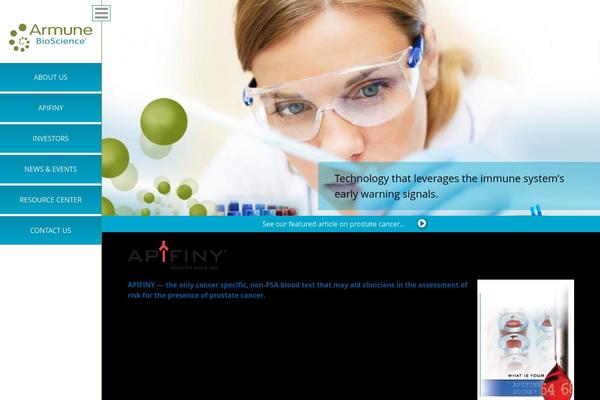 Site using Armune-slideshow plugin