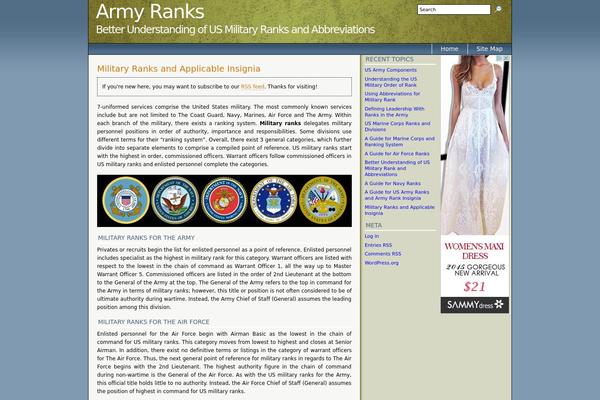 army-ranks.com site used Cleaker-21