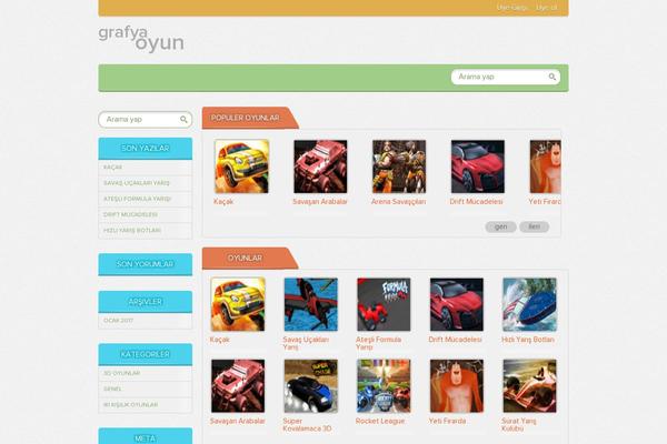 Grafya-oyun theme site design template sample