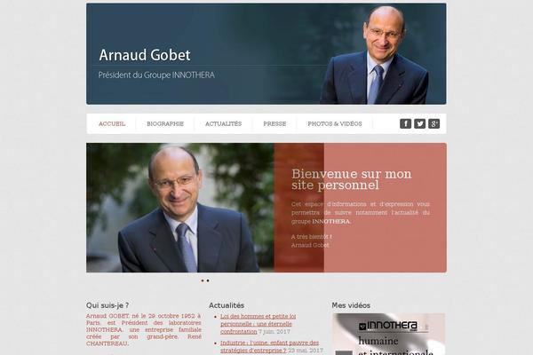 arnaudgobet.fr site used Theme1982