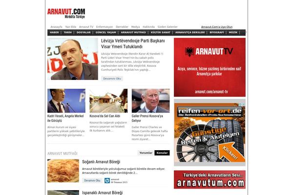 arnavut.com site used Ttnews