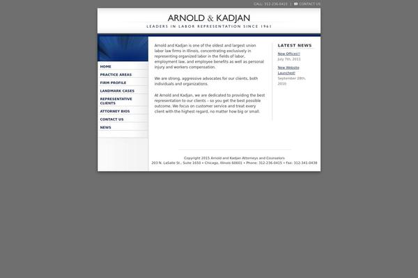arnoldandkadjan.com site used Arnoldandkadjan